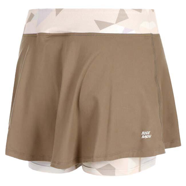 海外サイズ BIDI BADU(ビディバドゥ) 2025 レディース PARIS ウエービー ゲームスコート W1390015-LBWBG Lブラウン×ベージュ(25y10mテニス用ゲームウェア) |  | 03