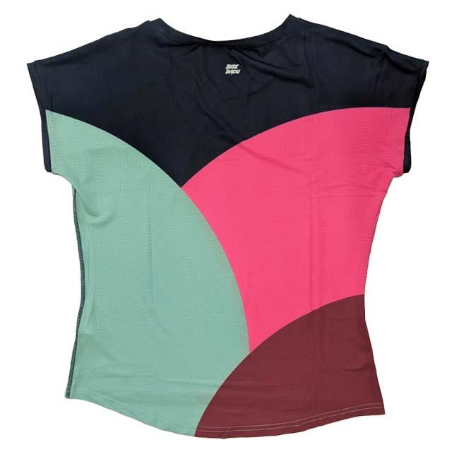 海外サイズ BIDI BADU(ビディバドゥ) 2025 FW レディース Bubble バブル キャップスリーブ ゲームシャツ W1620037-DBLPKAQ(25y9mテニス用ゲームウェア) |  | 01