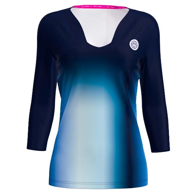 海外サイズ BIDI BADU(ビディバドゥ) 2025 SP レディース スペクトラム Vネック 七分丈袖 ゲームシャツ W2330006-DBLBLAQ(25y2mテニス用ゲームウェア) |  | 02