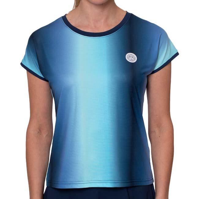 海外サイズ BIDI BADU(ビディバドゥ) 2025 SP レディース スペクトラム キャップスリーブ ゲームシャツ W2620028-DBLBLAQ(25y2mテニス用ゲームウェア) | 