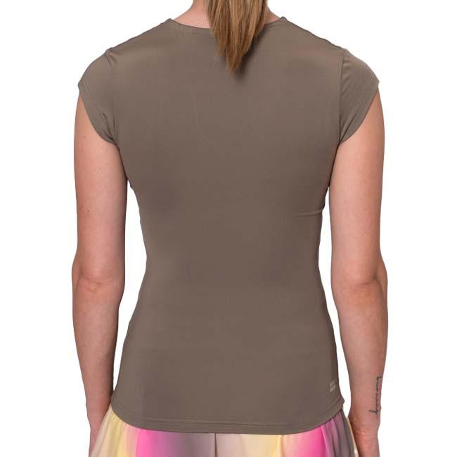 海外サイズ BIDI BADU(ビディバドゥ) 2025 SP レディース SPECTRUM スペクトラム Vネック ゲームシャツ W1620033-LBW(25y2mテニス用ゲームウェア) |  | 01