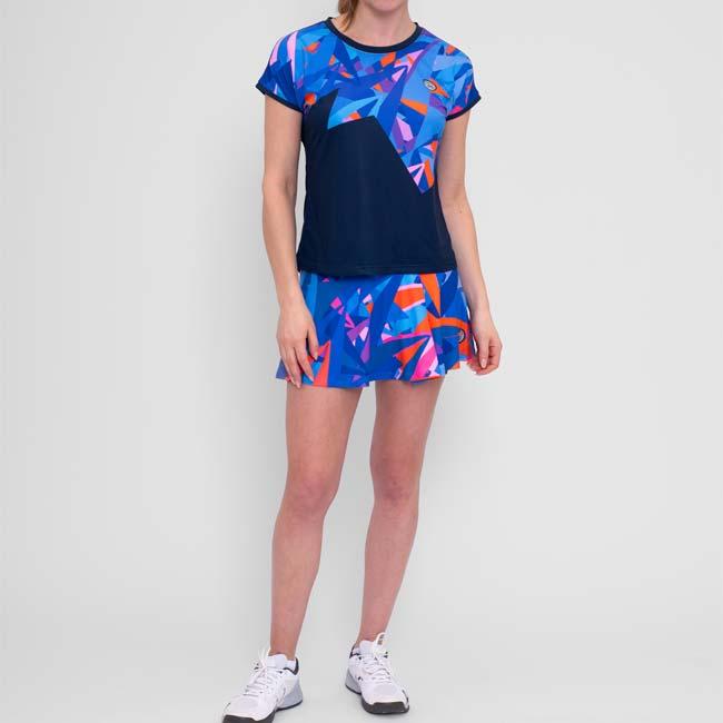 海外サイズ BIDI BADU(ビディバドゥ) 2024 FA レディース SPIKE キャップスリーブ ゲームシャツ W2620026-DBLBL Dブルー×BL(24y6mテニス用ゲームウェア) |  | 06