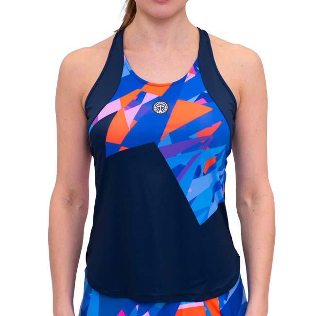 海外サイズ BIDI BADU(ビディバドゥ) 2024 FA レディース SPIKE ゲームタンクトップ W2580028-DBLBL ダークブルー×ブルー(24y6mテニス用ゲームウェア) | 