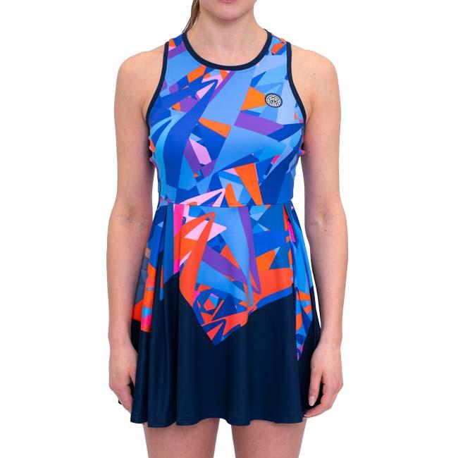 海外サイズ BIDI BADU(ビディバドゥ) 2024 FA レディース SPIKE ゲームドレス W2300008-DBLBL ダークブルー×ブルー(24y6mテニス用ゲームウェア) | 