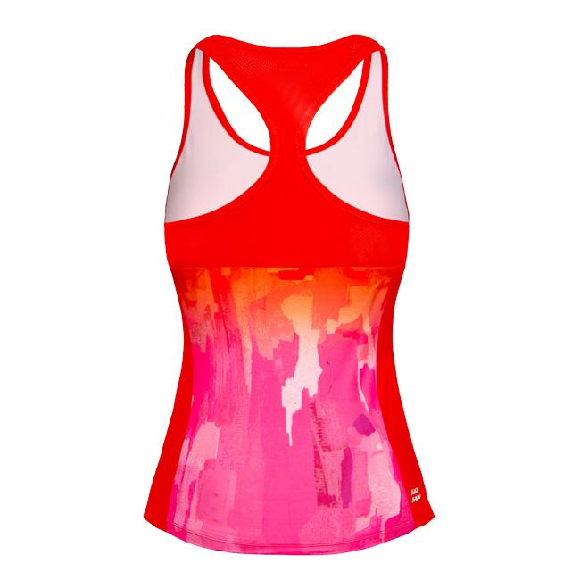 在庫処分特価 海外サイズ BIDI BADU(ビディバドゥ)レディース ヤカ(Yaka) テック タンクトップ PADEL WP334006222-RDRO レッド×ローズ(22y8mパデル) |  | 01