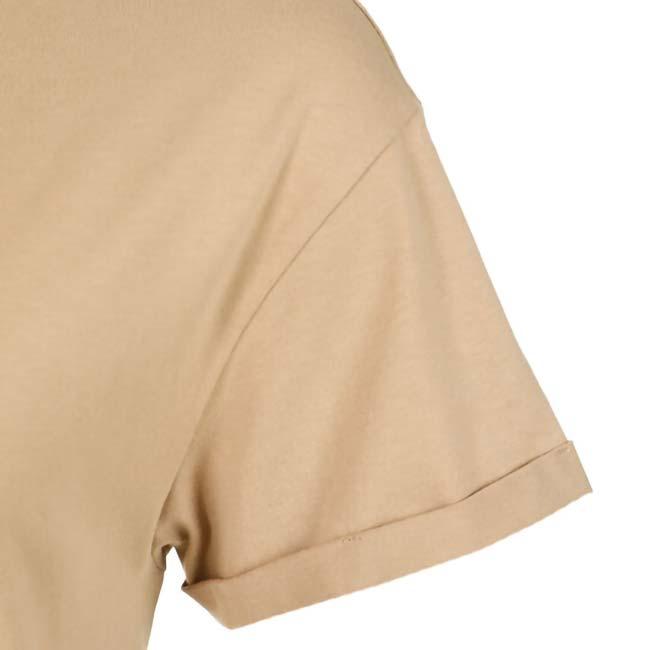 海外サイズ QUIET PLEASE(クワイエットプリーズ) 2025 SS レディース ワイルドスワールコート 半袖プリントTシャツ QP110200-901 サンド(25y7mテニス) |  | 03