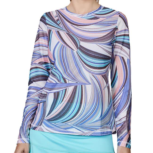ＵＳサイズ Sofibella(ソフィベラ) レディース AIRFLOW エアフロー 長袖Tシャツ ロングスリーブ 7013W(22y11mテニス) |  | 06