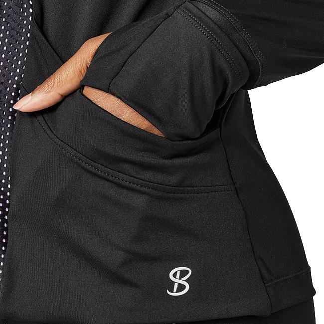 ＵＳサイズ Sofibella(ソフィベラ) レディース Style Ace ジャケット 1591-BLK ブラック(22y10mテニス) |  | 03