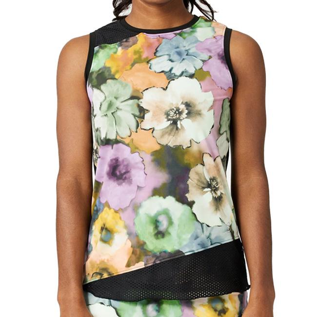 ＵＳサイズ Sofibella(ソフィベラ) レディース Style Ace プリント柄 スリーブレス ノースリーブシャツ 1626-ROS ロゼッタ | 