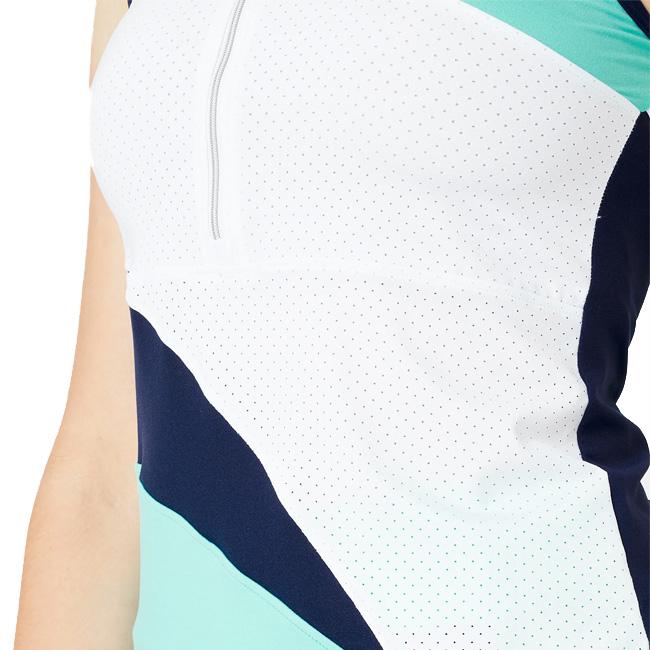 ＵＳサイズ Sofibella(ソフィベラ) レディース Top Spin レーサーバック ハーフジップ付き タンクトップ 1951-AIR エアー |  | 03