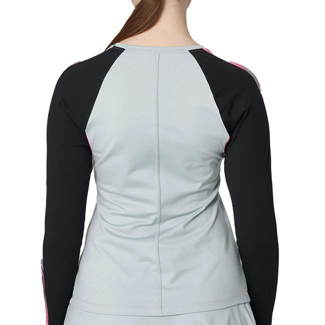 ＵＳサイズ Sofibella(ソフィベラ) レディース Phoenix 配色切替 長袖Tシャツ 2056-STO ストーン(22y2mテニス) |  | 01