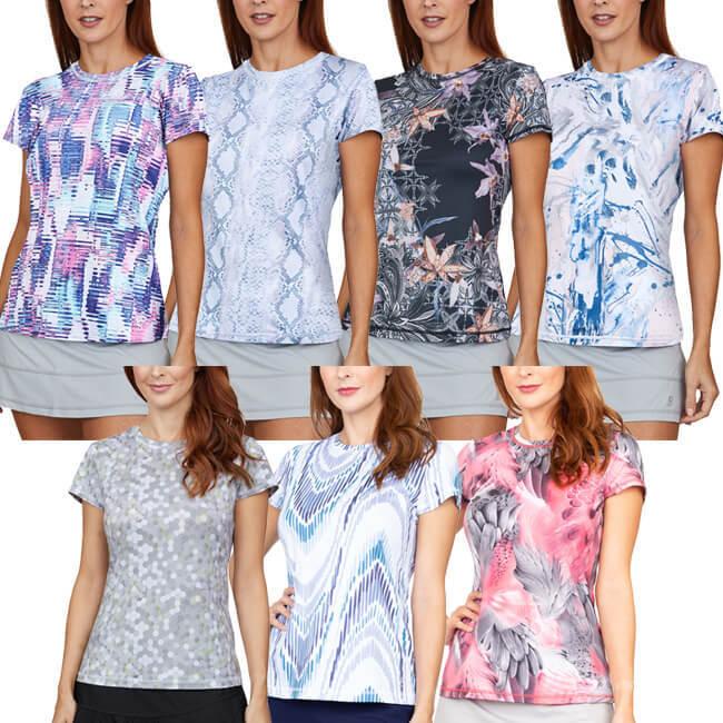 ＵＳサイズ Sofibella(ソフィベラ) レディース UV Feather 半袖Tシャツ 7012F(22y2mテニス) | 