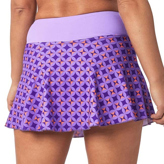 海外サイズ A40GRADOS 2023 SS レディース LOOK ルック プリントスカート 1954MFFULL-ラベンダー×PP×オレンジ(23y4mテニス) |  | 01
