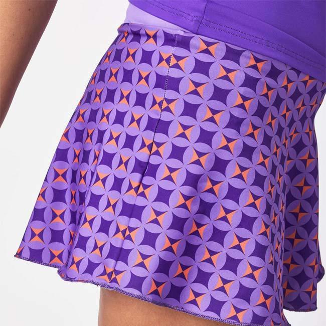 海外サイズ A40GRADOS 2023 SS レディース LOOK ルック プリントスカート 1954MFFULL-ラベンダー×PP×オレンジ(23y4mテニス) |  | 02
