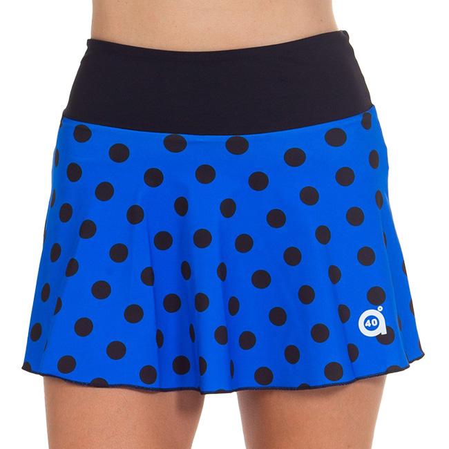 海外サイズ A40GRADOS レディース ドット柄プリント スカート 1954MFFULL-ブルー×ブラック(22y10mテニス) | 