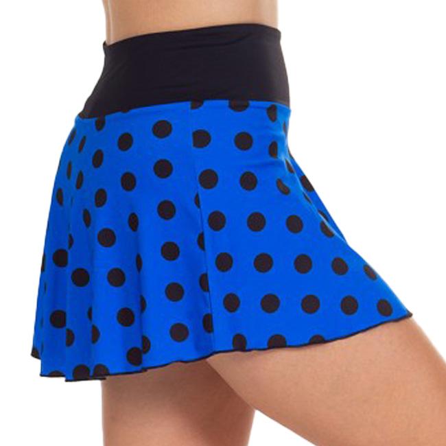 海外サイズ A40GRADOS レディース ドット柄プリント スカート 1954MFFULL-ブルー×ブラック(22y10mテニス) |  | 02
