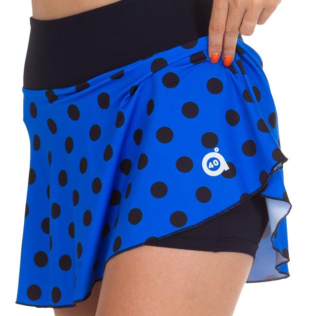 海外サイズ A40GRADOS レディース ドット柄プリント スカート 1954MFFULL-ブルー×ブラック(22y10mテニス) |  | 03