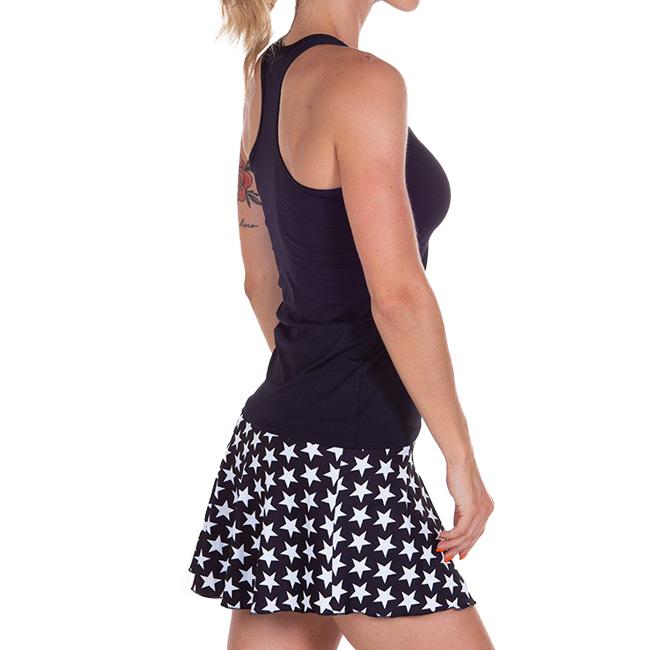 海外サイズ A40GRADOS レディース スター柄プリント スカート 1954MFFULL-ブラック×ホワイト(22y10mテニス) |  | 06