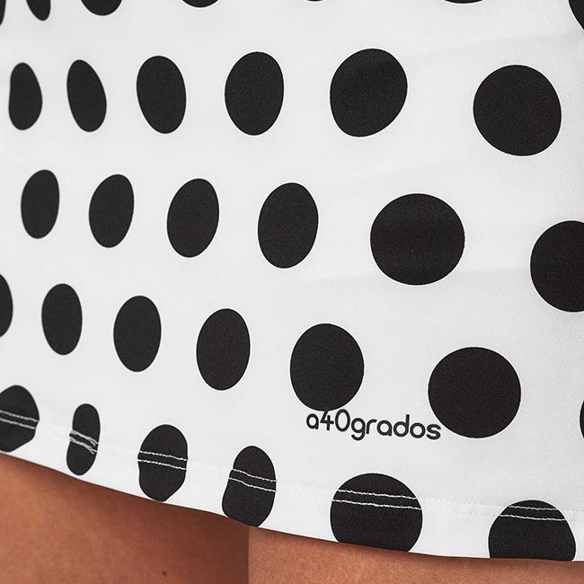 海外サイズ A40GRADOS レディース ブラックドット 水玉模様 ルナ スカート MFFUSLUN-ホワイト×ブラック(22y7mテニス) |  | 02