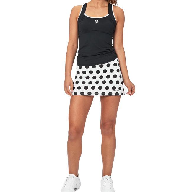 海外サイズ A40GRADOS レディース ブラックドット 水玉模様 ルナ スカート MFFUSLUN-ホワイト×ブラック(22y7mテニス) |  | 04