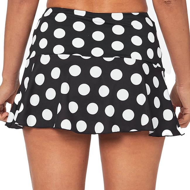 海外サイズ A40GRADOS レディース ホワイトドット 水玉模様 ルナ スカート MFL-ブラック×ホワイト(22y7mテニス) |  | 01