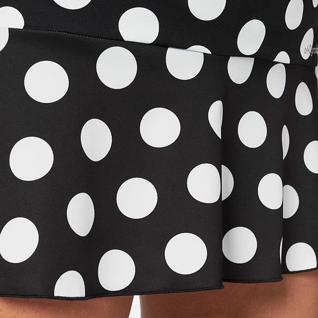 海外サイズ A40GRADOS レディース ホワイトドット 水玉模様 ルナ スカート MFL-ブラック×ホワイト(22y7mテニス) |  | 03