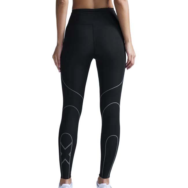 2XU(ツータイムズユー) レディース ライトスピード キネシス ハイライズ コンプレッションタイツ WA7627B-BLK／BRF BK×BKリフレクティブ(26y9mトレーニング) | 2XU | 01