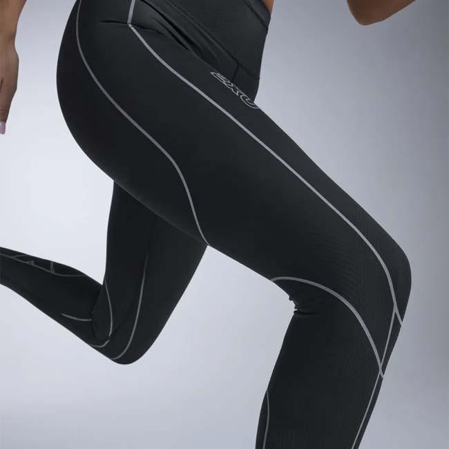 2XU(ツータイムズユー) レディース ライトスピード キネシス ハイライズ コンプレッションタイツ WA7627B-BLK／BRF BK×BKリフレクティブ(26y9mトレーニング) | 2XU | 03
