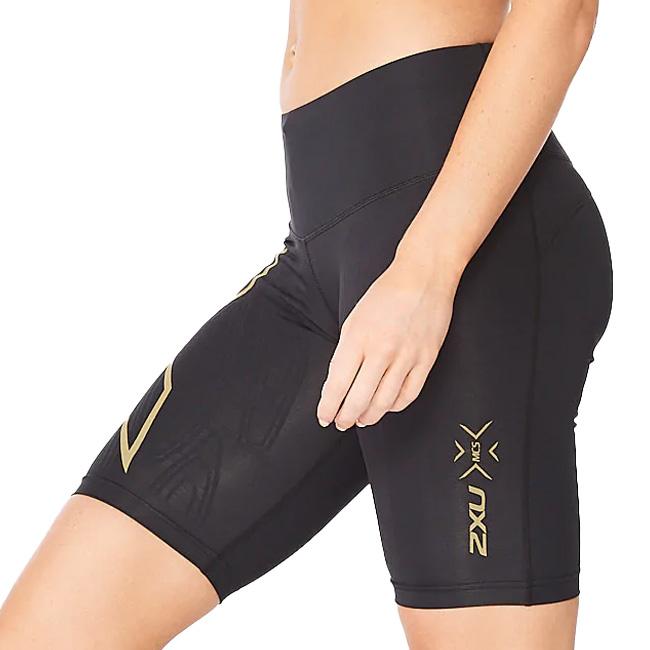 2XU(ツータイムズユー) 2022 レディース ライトスピードMCS ミッドライズコンプレッションショート WA6593B-BLKGRF | 2XU | 01
