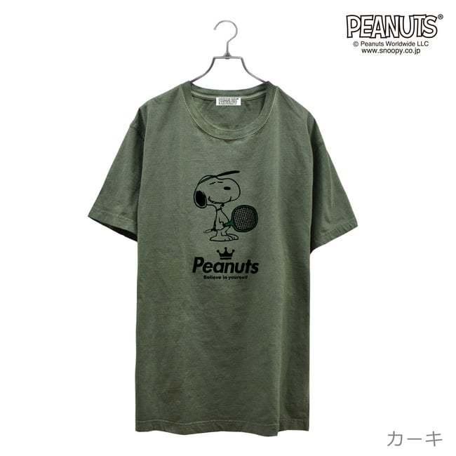 PEANUTS(ピーナッツ) SNOOPY(スヌーピー) ユニセックス ピグメント 半袖Tシャツ スポーツ 部活 シリーズ テニス ※サイズ表確認 spc-tn1 |  | 01