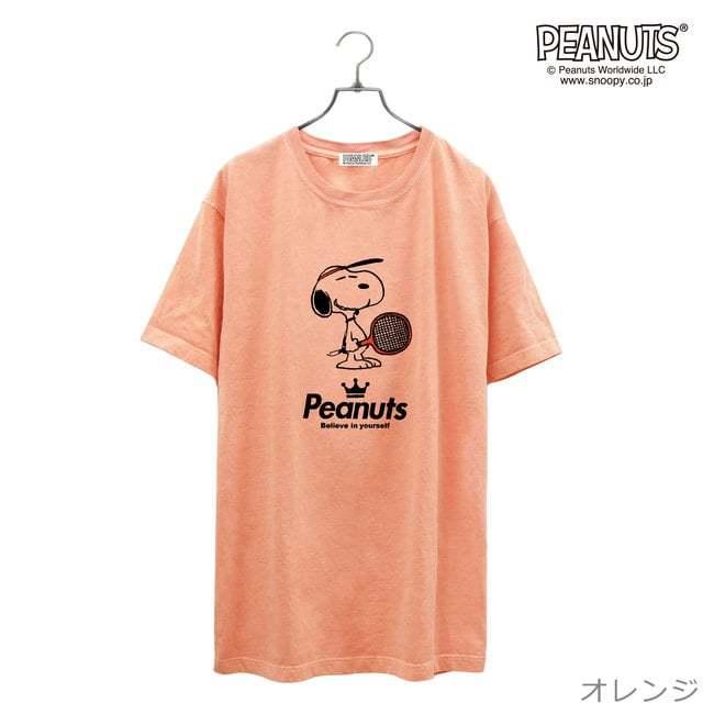 PEANUTS(ピーナッツ) SNOOPY(スヌーピー) ユニセックス ピグメント 半袖Tシャツ スポーツ 部活 シリーズ テニス ※サイズ表確認 spc-tn1 |  | 02