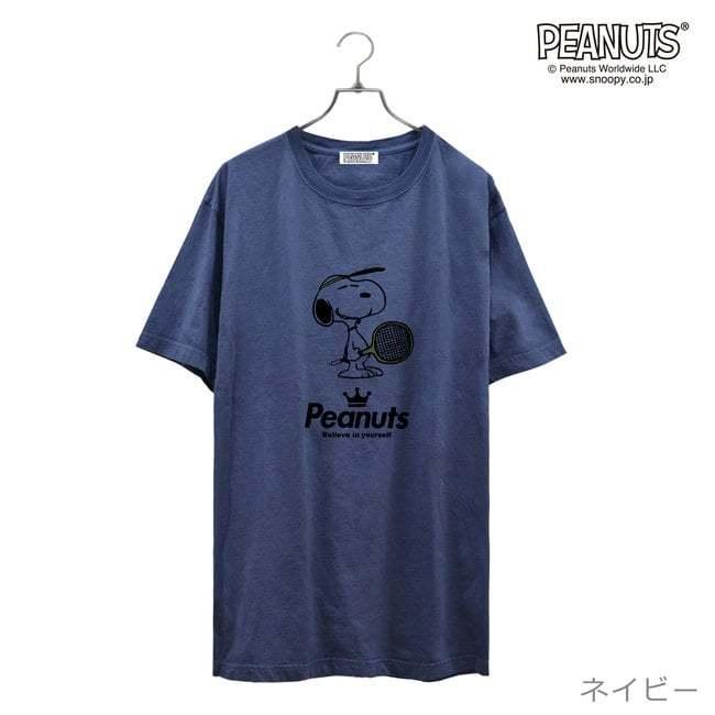 PEANUTS(ピーナッツ) SNOOPY(スヌーピー) ユニセックス ピグメント 半袖Tシャツ スポーツ 部活 シリーズ テニス ※サイズ表確認 spc-tn1 |  | 03