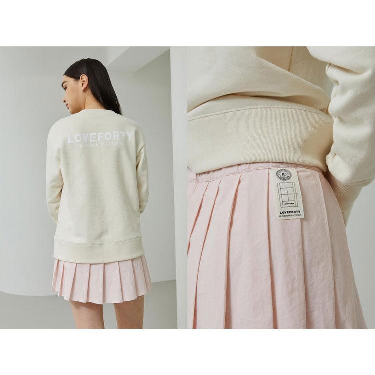 韓国系テニスウェア LOVEFORTY(ラブフォーティ) レディース アンバランス プリーツ スカート スコート -ピンク |  | 03