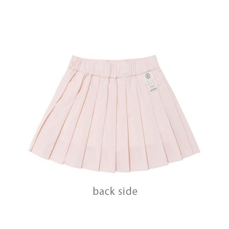 韓国系テニスウェア LOVEFORTY(ラブフォーティ) レディース アンバランス プリーツ スカート スコート -ピンク |  | 06