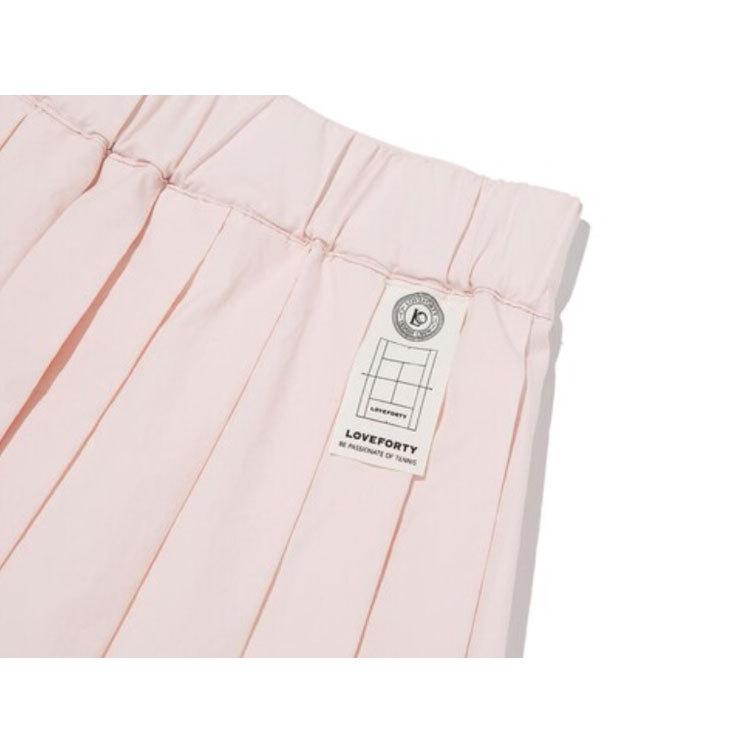 韓国系テニスウェア LOVEFORTY(ラブフォーティ) レディース アンバランス プリーツ スカート スコート -ピンク |  | 08