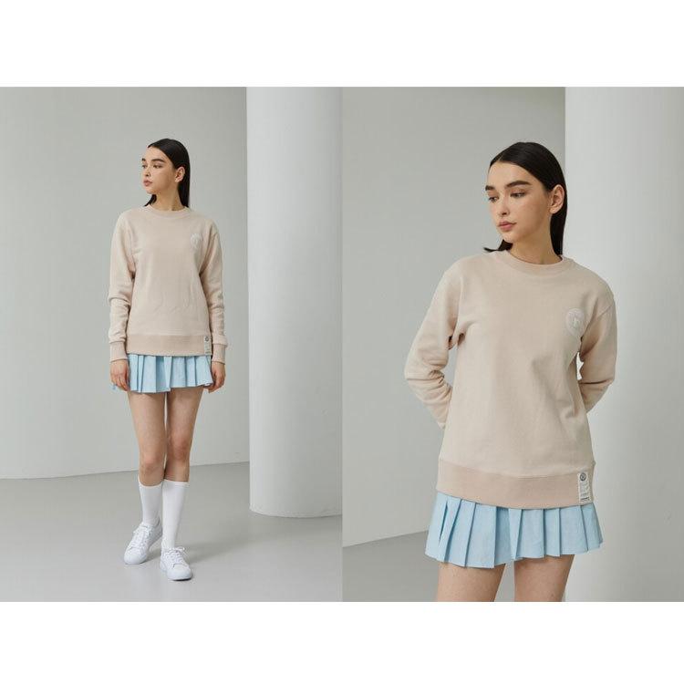 韓国系テニスウェア LOVEFORTY(ラブフォーティ) レディース アンバランス プリーツ スカート スコート -スカイブルー |  | 01