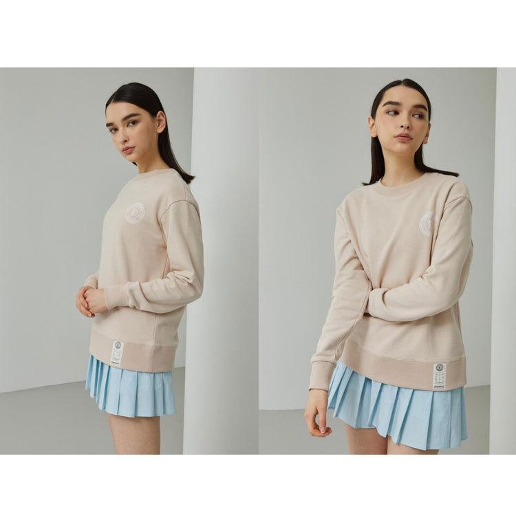 韓国系テニスウェア LOVEFORTY(ラブフォーティ) レディース アンバランス プリーツ スカート スコート -スカイブルー |  | 03