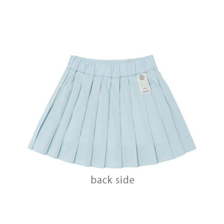 韓国系テニスウェア LOVEFORTY(ラブフォーティ) レディース アンバランス プリーツ スカート スコート -スカイブルー |  | 05