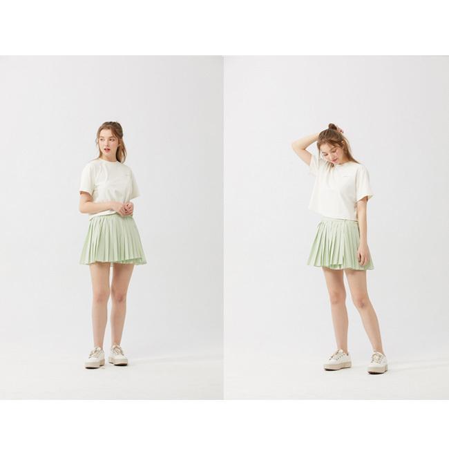 韓国系テニスウェア LOVEFORTY(ラブフォーティ) レディース BACK-POINT T-SHIRT バックポイント Tシャツ ウェア -アイボリー(オフホワイト) |  | 07