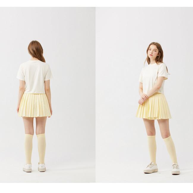 アジアサイズ ボールホルダー有 Loveforty ラブフォーティ レディース Pleated Skirt プリーツ スコート スカート ウェア イエロー 21y7mテニス アミュゼスポーツ 通販 Yahoo ショッピング