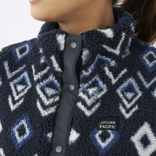 日本サイズ OceanPacific(オーシャンパシフィック／OP) 2023 FW レディース 柄ボア×キルティング リバーシブル 2wayベスト 553-251(23y11mトレーニング) | Ocean Pacific | 12