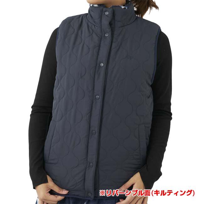 日本サイズ OceanPacific(オーシャンパシフィック／OP) 2023 FW レディース 柄ボア×キルティング リバーシブル 2wayベスト 553-251(23y11mトレーニング) | Ocean Pacific | 15