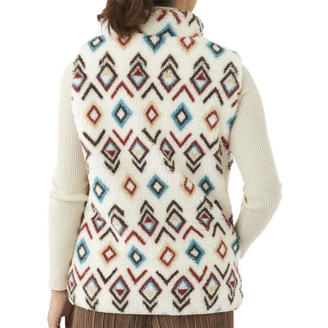 日本サイズ OceanPacific(オーシャンパシフィック／OP) 2023 FW レディース 柄ボア×キルティング リバーシブル 2wayベスト 553-251(23y11mトレーニング) | Ocean Pacific | 03