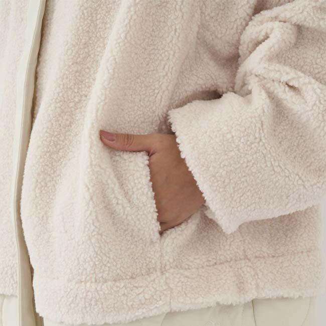 在庫処分特価 日本サイズ OceanPacific(オーシャンパシフィック／OP) 2023 FW レディース ボア×キルト切り替え フード付き ロングコート 553-212 | Ocean Pacific | 06