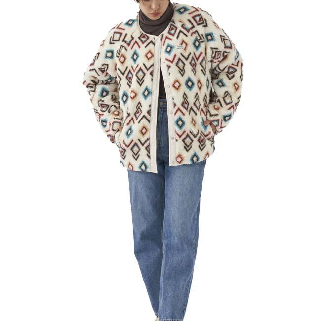 日本サイズ OceanPacific(オーシャンパシフィック／OP) 2023 FW レディース 柄ボア×キルティング リバーシブル 2wayブルゾン 553-211(23y11mトレーニング) | Ocean Pacific | 05