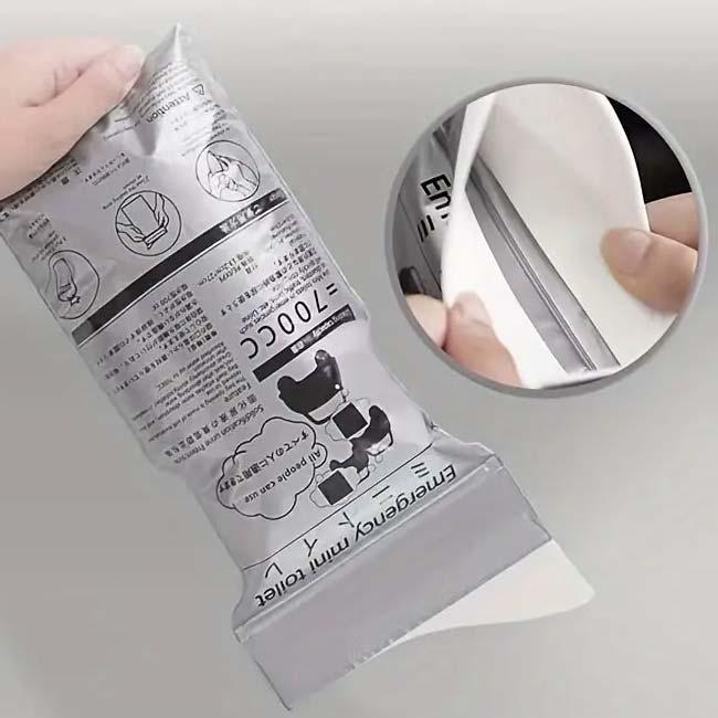 1個入り アウトドアや災害時に エマージェンシーミニトイレ 緊急用携帯尿バッグ 男女兼用 携帯トイレ 大容量700cc 漏れ防止設計 TE439957シルバー(24y9m) |  | 05