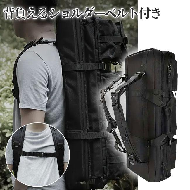ラケット収納可 手提げ＆リュック 持ち方2Way ラケットを厳重に持ち運ぶ ミリタリーテイスト アウトドア大容量バッグ 多用途 マルチ機能性収納バッグ TE439977 |  | 03