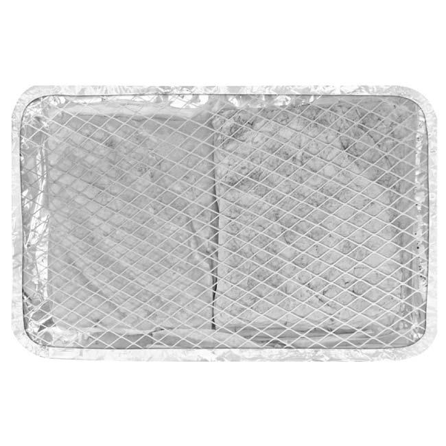 これ一つですぐ焼ける！ Montagna(モンターナ) インスタントBBQコンロ BIGサイズ 47.5×30.5cm 屋外専用 炭＋着火剤＋網セット HAC5191 シルバー(26y3m) |  | 02