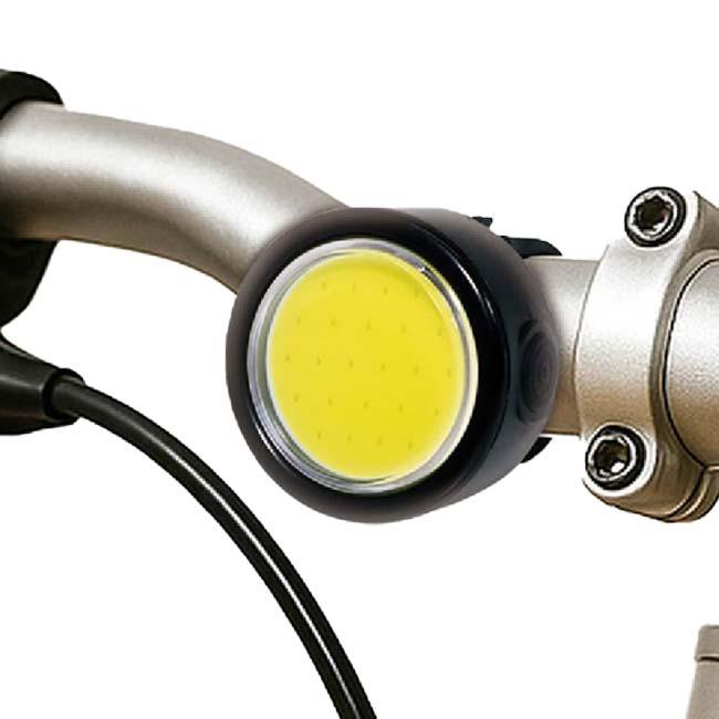 簡単取り付け＆取り外し ハック(HAC) 自転車用超小型COBライト USB充電式 工具不要 防水仕様 HAC5159 ブラック(25y12m)【LI電含】 | 