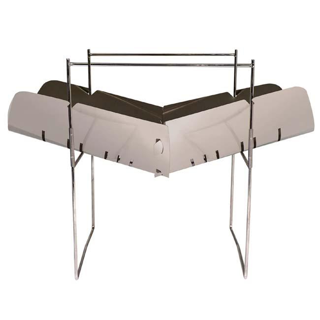 軽量コンパクト Montagna(モンターナ) ポータブル焚き火＆グリル 炭薪使用可 焚き火 料理 湯沸かし 組立簡単 収納袋付き 屋外専用 HAC3423(N)(25y9m) |  | 02